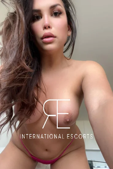 A very sexy selfie profile picture of a beautiful brunette escort named Chantal 
