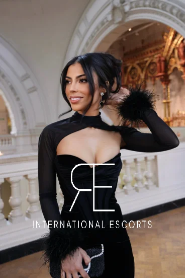 Elegant Brazilian beauty Mannu, refined Knightsbridge allure