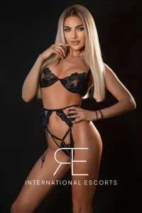 A profile picture of a very sexy blonde London escort named Maria 